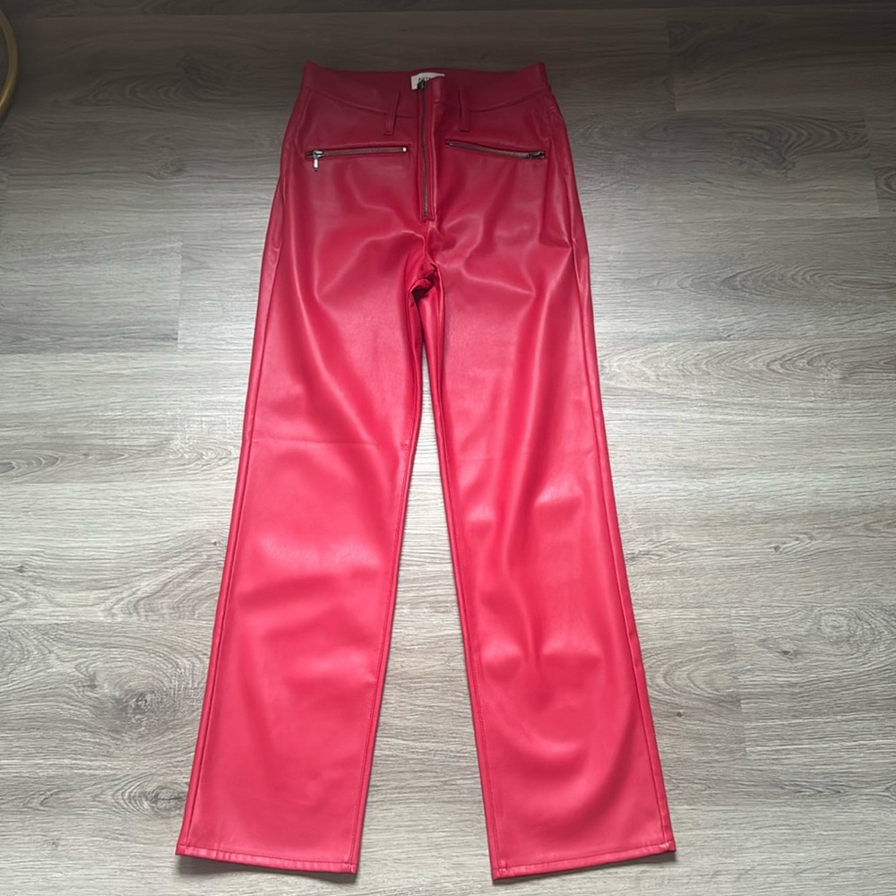 Pistola red leather pants